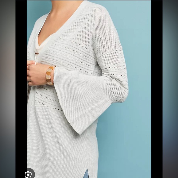 Anthropologie Analia Pointelle Cardigan - Size Small - EUC! - Picture 2 of 8